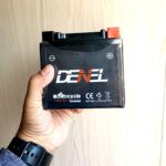 DENEL DRY BATTERY 5AH / 12V FOR HONDA , YAMAHA, SUZUKI