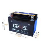 Super Bike AGM Battery CCA 420 Model 6MF9 9Ah 12V