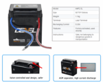 Motorcycle Dry Battery 2.5ah/12v For Honda Cd70, Cg125, Chinese Bikes 70cc