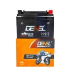 DENEL 6MF6.5L AGM 12V 6.5Ah Motorcycle Battery For Honda Suzuki Yamaha Scooty - High Pure Lead - 6 Months Warranty